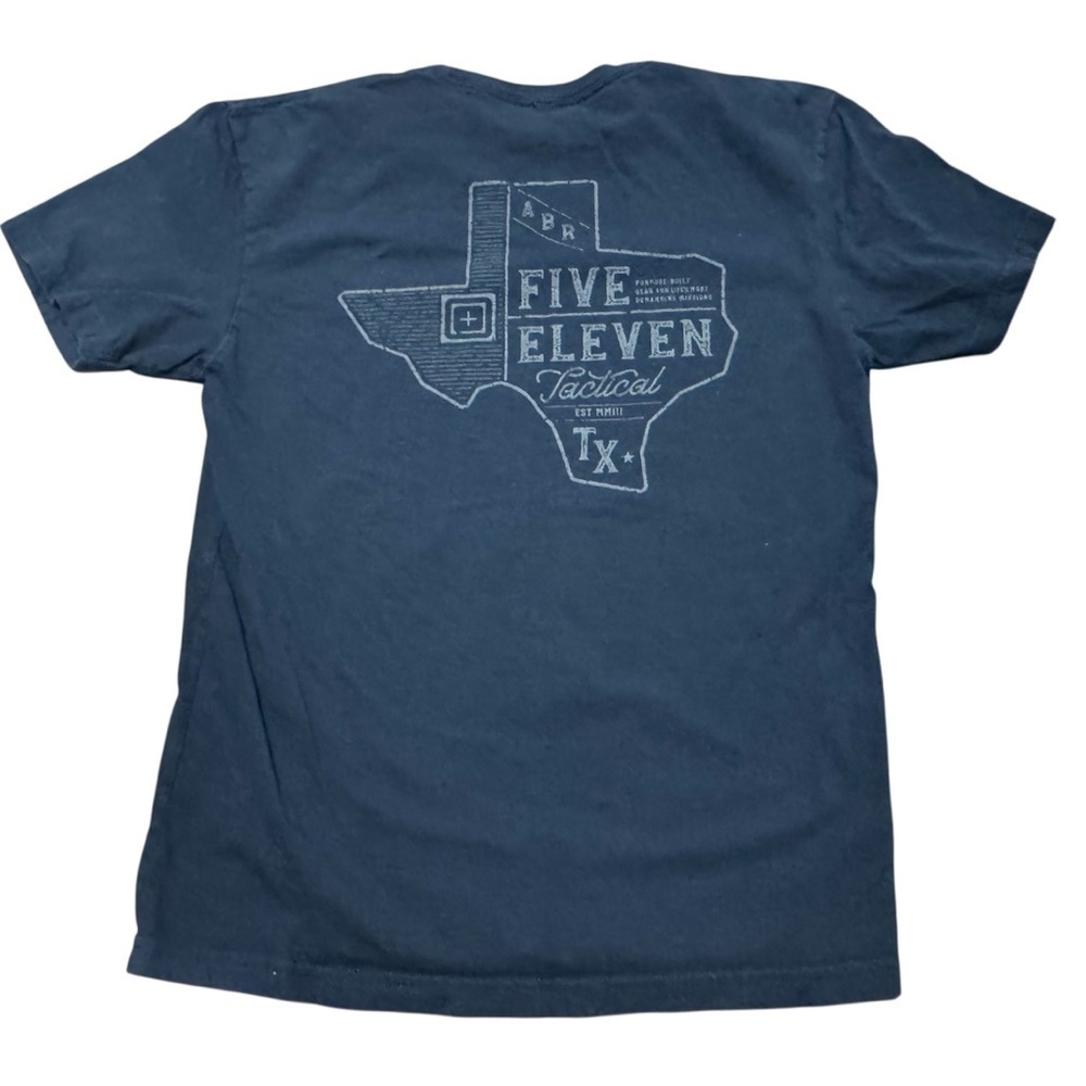 5.11 Tactical Texas State Short Sleeve T-Shirt Navy Blue Size Medium - Picture 8 of 8